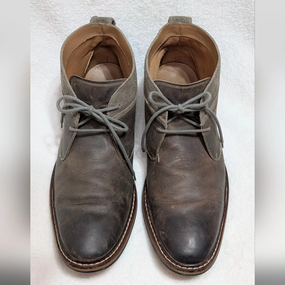 Cole Haan Men's 12 Williams Welt Brown Leather Chukka Ankle Boots
